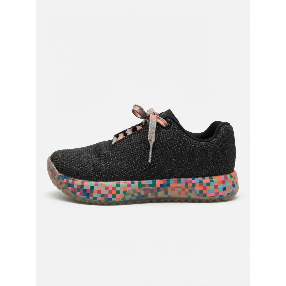 NOBULL Impact Runner Pixel Black Multi Womens 7.5 Mens 8 Limited Edition